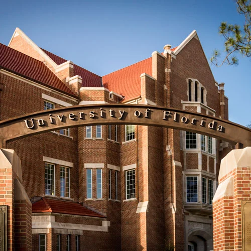 The entrance banner of University of Florida