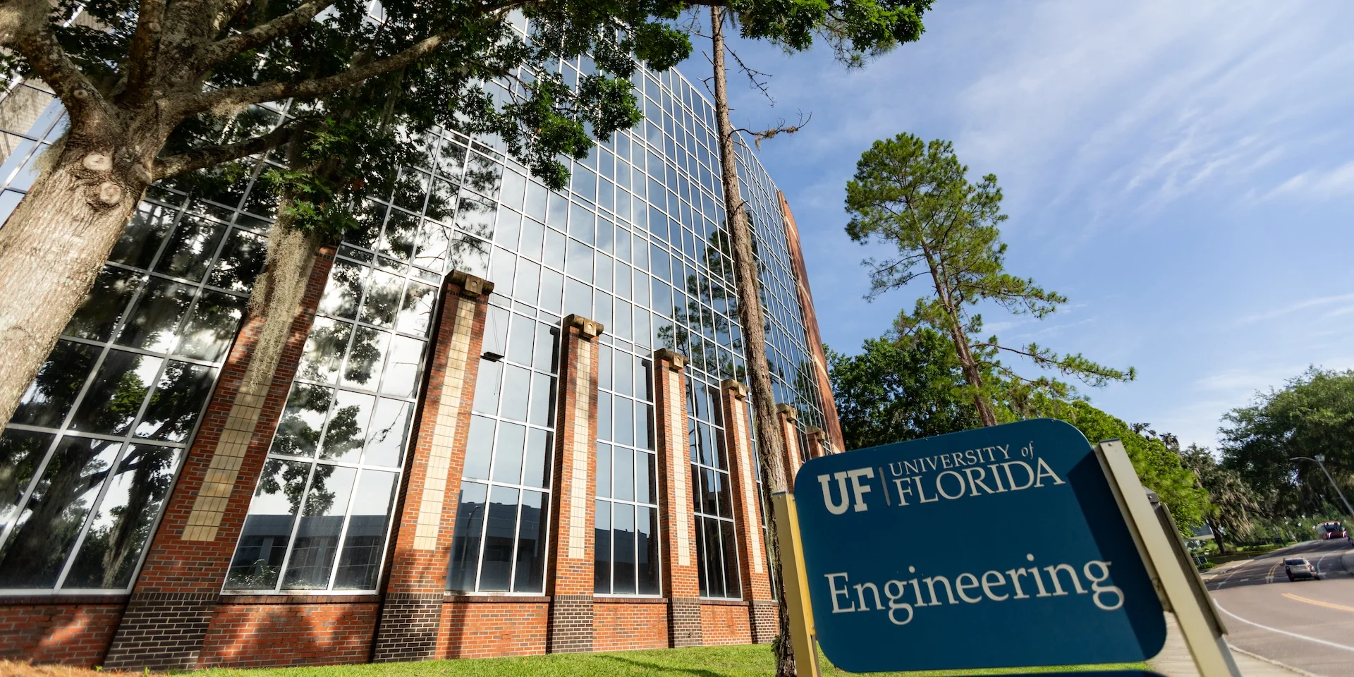 A shot of UF's college of engineering building